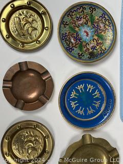 Group of Vintage Beer Coasters and Ashtrays