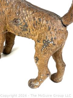 Hubley Cast Iron Wire Hair Fox Terrier Dog Doorstop