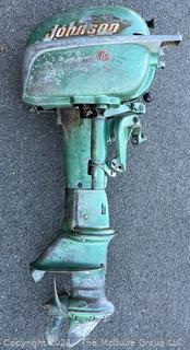 Circa 1960 Vintage "Sea Horse" Johnson 10 HP Outboard Motor. Model QDL-13  SN# 932357 Untested