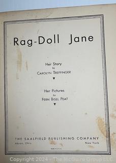 Four (4) Vintage Children's Books Including Rag Doll Jane, Struwwelpeter, Adventures of Snooki & Snak, & Kritters of the Kitchen Kingdom