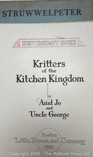 Four (4) Vintage Children's Books Including Rag Doll Jane, Struwwelpeter, Adventures of Snooki & Snak, & Kritters of the Kitchen Kingdom