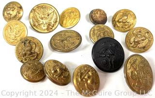 Collection of Military Brass Buttons