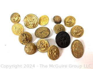 Collection of Military Brass Buttons