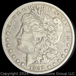 1892 O Morgan Silver Dollar Coin