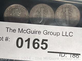 6 Mercury Dime Coins: 1930(S), 1931(S), 1939(D), 1939(S), 1939, 1940