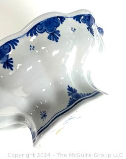 Two (2) Blue and White Hand Painted Porcelain Bowls.  