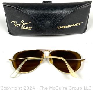 Vintage Ray Ban Aviator Sunglasses with Vinyl Case