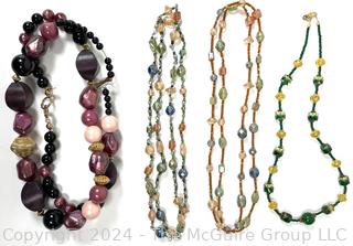 Four (4) Bead Necklaces
