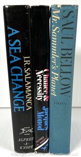 Three (3) Books Including Mr. Sammler's Planet by Saul Bellows, Chance and Necessity by Nobel Prize winner Jacques Monod & A Sea Change by J. R. Salamanca