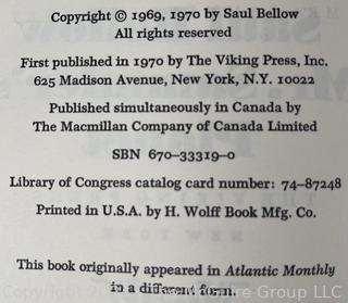 Three (3) Books Including Mr. Sammler's Planet by Saul Bellows, Chance and Necessity by Nobel Prize winner Jacques Monod & A Sea Change by J. R. Salamanca