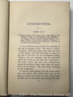 "Lynx-Hunting" by C. A. Stephens. Illustrated. Published by Hurst and Co. circa 1920s