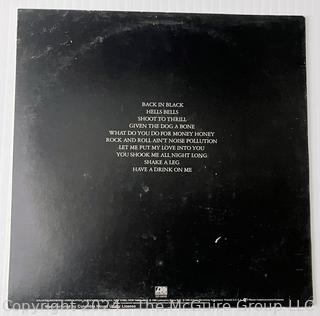 Vinyl LP Record: AC/DC - Back in Black