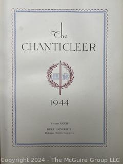 The Chanticleer 1944. Duke Yearbook  