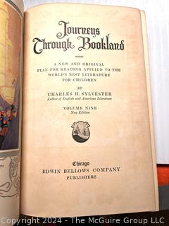 "Journeys Through Brookland".  9 Vol. Series of Illustrated Children's Books Published by Edwin Bellows Company, Chicago