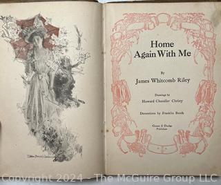 5 Illustrated Books circa 1910 by James Whitcomb Riley