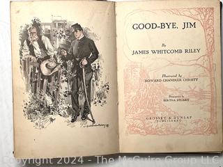 5 Illustrated Books circa 1910 by James Whitcomb Riley