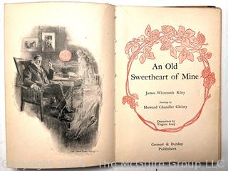 5 Illustrated Books circa 1910 by James Whitcomb Riley