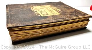 Large Leather Bound Biographical Review Book of Leading Citizens of Sagadahoc, Lincoln, Knox and Waldo Counties, Maine 1897