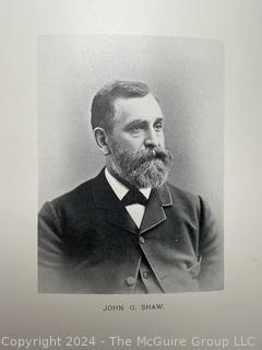 Large Leather Bound Biographical Review Book of Leading Citizens of Sagadahoc, Lincoln, Knox and Waldo Counties, Maine 1897