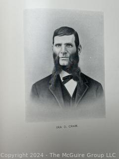 Large Leather Bound Biographical Review Book of Leading Citizens of Sagadahoc, Lincoln, Knox and Waldo Counties, Maine 1897