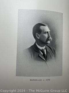 Large Leather Bound Biographical Review Book of Leading Citizens of Sagadahoc, Lincoln, Knox and Waldo Counties, Maine 1897