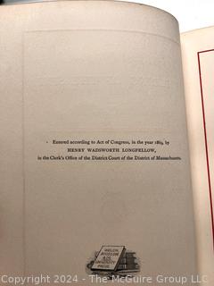 "The Building of The Ship" by Henry Wadsworth Longfellow. Illustrated and Leather Bound. Published by Fields, Osgood, and Co. Boston 1870