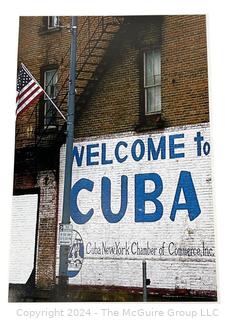 "Welcome to Cuba"  Matted Photograph 13 x 19" (Town of Cuba, NY)