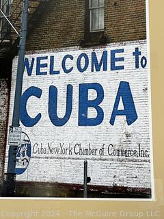 "Welcome to Cuba"  Matted Photograph 13 x 19" (Town of Cuba, NY)