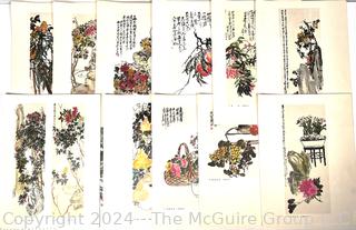 Folio of Japanese Botanical Woodblock Prints