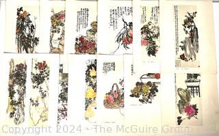 Folio of Japanese Botanical Woodblock Prints