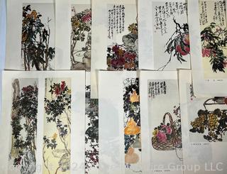 Folio of Japanese Botanical Woodblock Prints