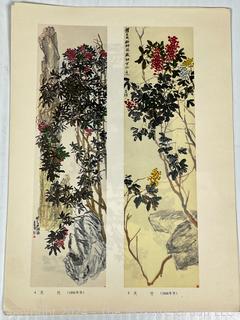 Folio of Japanese Botanical Woodblock Prints