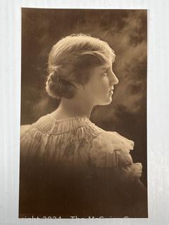 Eight (8) Black & White Cabinet Card Photos of Women, Some with Names on Back 