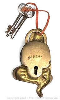 Two (2) Tibetan Brass Locks