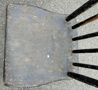 Four (4) Black Painted Dining Chairs