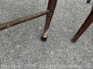 Set of Four (4) Bent Wood Cane Seat Chair.  