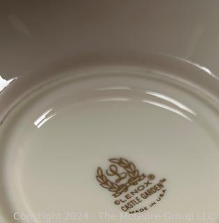 Large Set of Lenox Porcelain China in Castle Garden Pattern