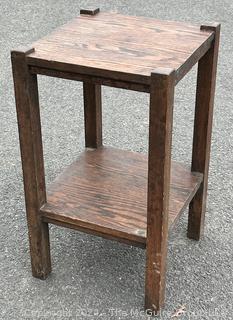 Mission Oak Arts and Crafts Square End Table