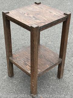 Mission Oak Arts and Crafts Square End Table