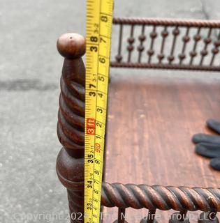 Victorian Stick And Ball Open Etagere Shelf