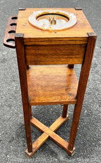 Arts & Crafts Mission Oak Smoking Stand Ashtray