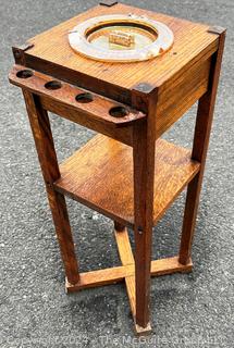 Arts & Crafts Mission Oak Smoking Stand Ashtray