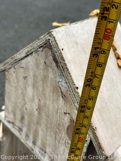 White Painted Barnwood Birdhouse