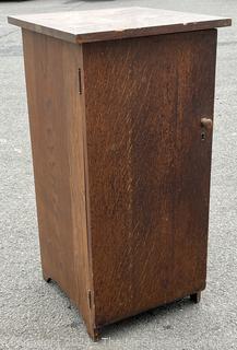 Primitive Mission Oak Two Shelf Cabinet 