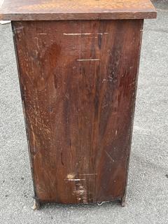 Primitive Mission Oak Two Shelf Cabinet 