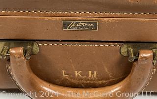 Vintage Hartmann Tan Leather Suitcase