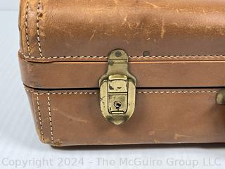 Vintage Hartmann Tan Leather Suitcase