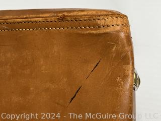 Vintage Hartmann Tan Leather Suitcase