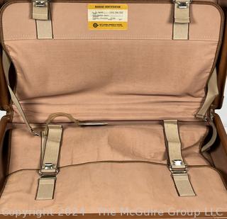 Vintage Hartmann Tan Leather Suitcase