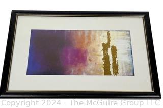 Framed Under Glass Digitalized Print 13.5 x 21"